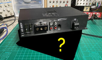 A car audio subwoofer amplifier